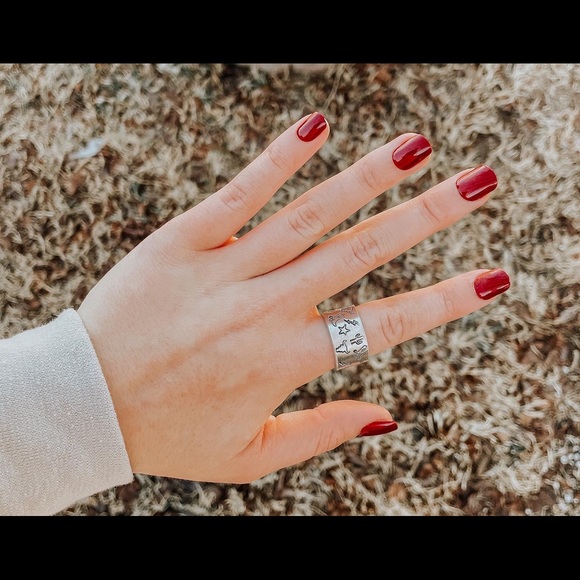 Wide Stamp Ring - Picture 1 of 3